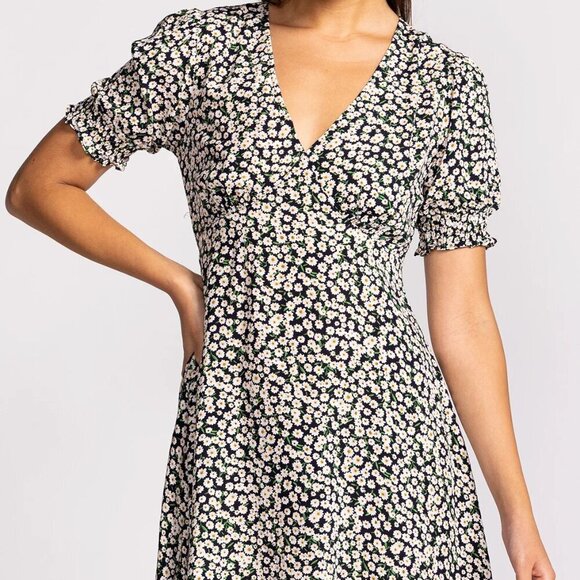 PINK MARTINI Georgia Dress Black & White Pattern Mini Dress XS - Picture 3 of 5